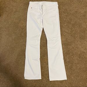 Hudson white denim boot cut jeans 31